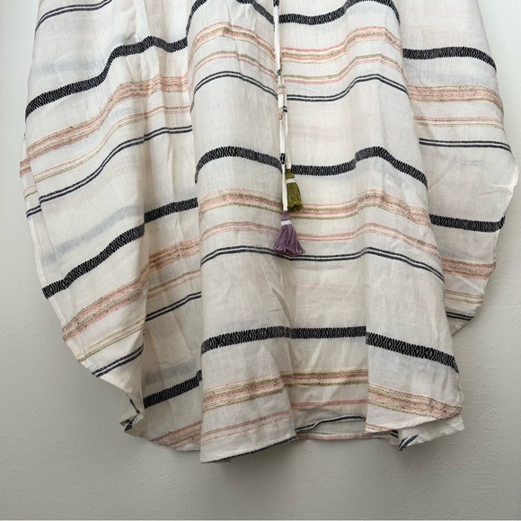 Anthropologie Duet Sequin Embellished Tassel Kaftan Beach Swim Cover Up O/S Boho - Picture 5 of 11